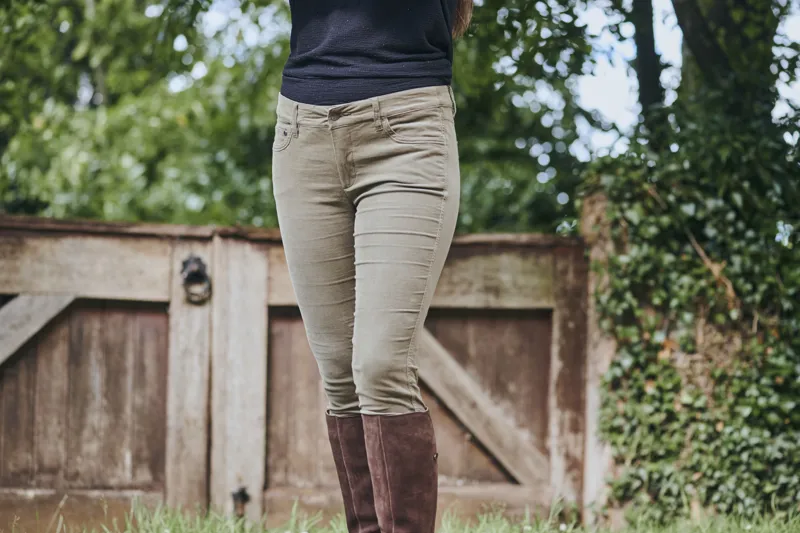 Dubarry Honeysuckle Cord Trouser - Dusky Green-5